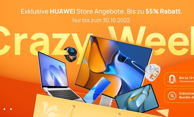 Huawei-Rabatte zur Crazy Week: Laptops, Watches & mehr im Super-Sale